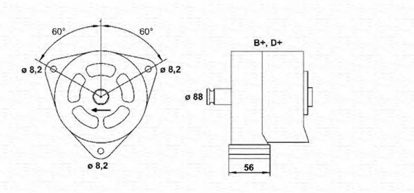 Imagine Generator / Alternator MAGNETI MARELLI 943356735010