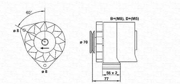 Imagine Generator / Alternator MAGNETI MARELLI 943356749010