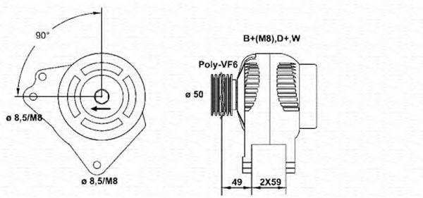 Imagine Generator / Alternator MAGNETI MARELLI 943356794010