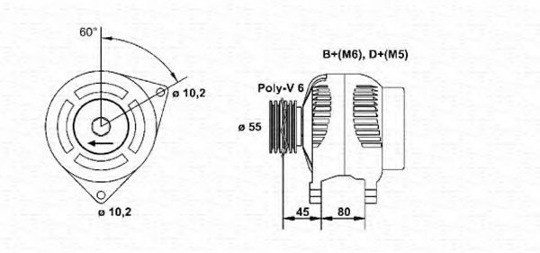 Imagine Generator / Alternator MAGNETI MARELLI 943356799010