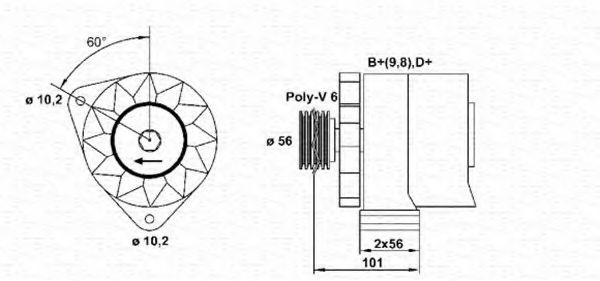 Imagine Generator / Alternator MAGNETI MARELLI 943356808010