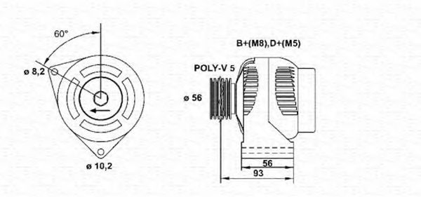 Imagine Generator / Alternator MAGNETI MARELLI 943356965010