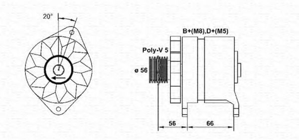 Imagine Generator / Alternator MAGNETI MARELLI 943356967010