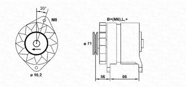 Imagine Generator / Alternator MAGNETI MARELLI 943356971010