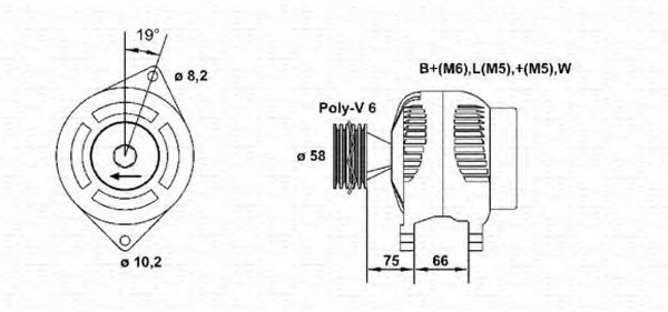 Imagine Generator / Alternator MAGNETI MARELLI 943356996010