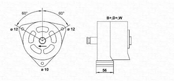 Imagine Generator / Alternator MAGNETI MARELLI 943357707010