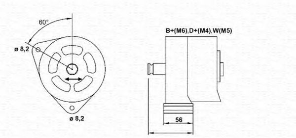 Imagine Generator / Alternator MAGNETI MARELLI 943357764010