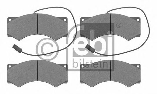 Imagine set placute frana,frana disc FEBI BILSTEIN 16593