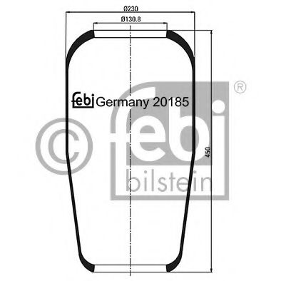 Imagine Burduf, suspensie pneumatica FEBI BILSTEIN 20185