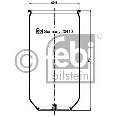 Imagine Burduf, suspensie pneumatica FEBI BILSTEIN 20410