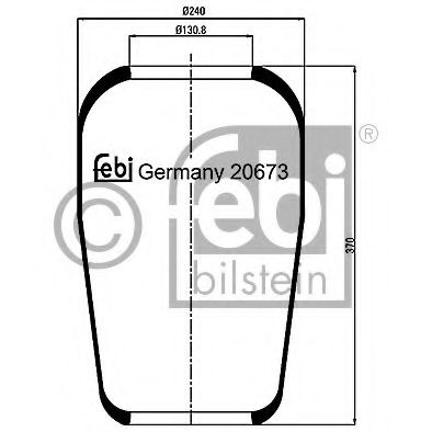 Imagine Burduf, suspensie pneumatica FEBI BILSTEIN 20673