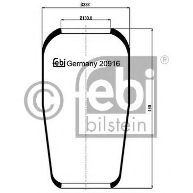 Imagine Burduf, suspensie pneumatica FEBI BILSTEIN 20916