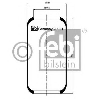 Imagine Burduf, suspensie pneumatica FEBI BILSTEIN 20921