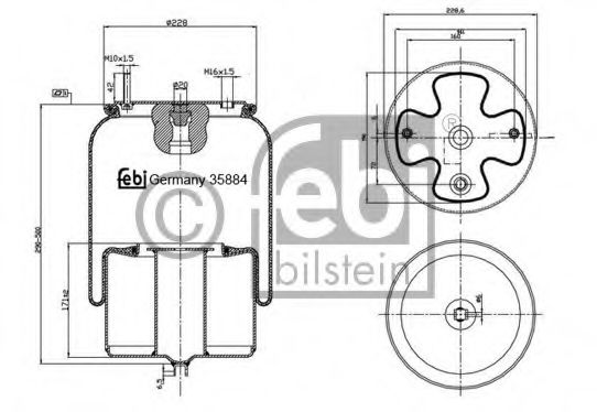 Imagine Burduf, suspensie pneumatica FEBI BILSTEIN 35884