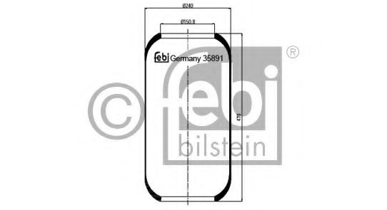 Imagine Burduf, suspensie pneumatica FEBI BILSTEIN 35891