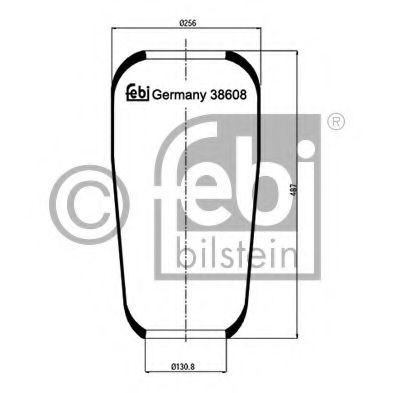 Imagine Burduf, suspensie pneumatica FEBI BILSTEIN 38608