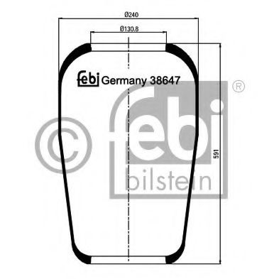 Imagine Burduf, suspensie pneumatica FEBI BILSTEIN 38647