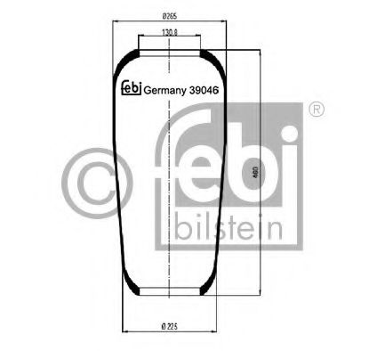 Imagine Burduf, suspensie pneumatica FEBI BILSTEIN 39046