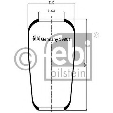 Imagine Burduf, suspensie pneumatica FEBI BILSTEIN 39901