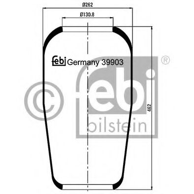 Imagine Burduf, suspensie pneumatica FEBI BILSTEIN 39903