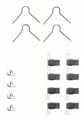 Imagine Set accesorii, placute frana TRISCAN 8105 131597