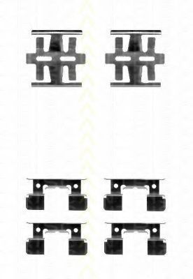 Imagine Set accesorii, placute frana TRISCAN 8105 401408