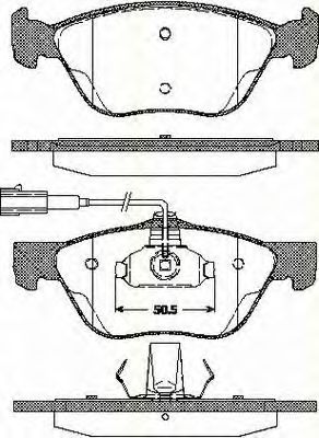 Imagine set placute frana,frana disc TRISCAN 8110 12005