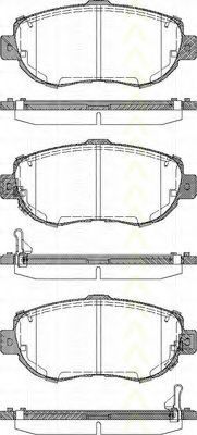 Imagine set placute frana,frana disc TRISCAN 8110 13044