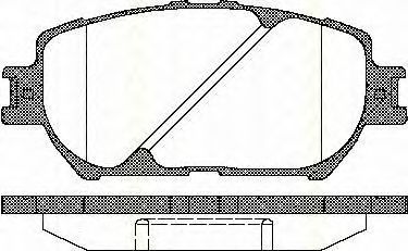 Imagine set placute frana,frana disc TRISCAN 8110 13056