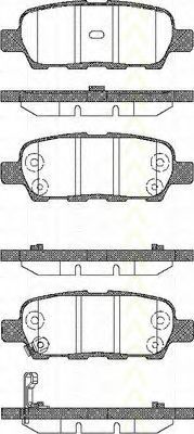 Imagine set placute frana,frana disc TRISCAN 8110 14022