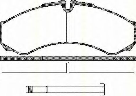 Imagine set placute frana,frana disc TRISCAN 8110 15013