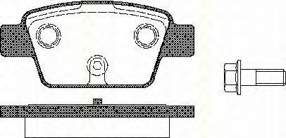 Imagine set placute frana,frana disc TRISCAN 8110 15018