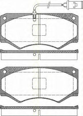 Imagine set placute frana,frana disc TRISCAN 8110 15032