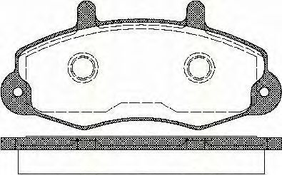 Imagine set placute frana,frana disc TRISCAN 8110 16969