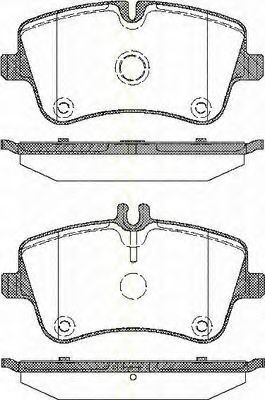 Imagine set placute frana,frana disc TRISCAN 8110 23026