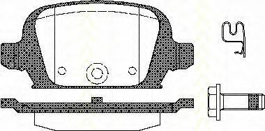 Imagine set placute frana,frana disc TRISCAN 8110 24021