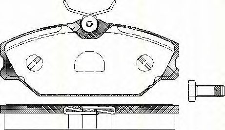 Imagine set placute frana,frana disc TRISCAN 8110 25011