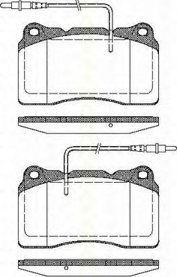 Imagine set placute frana,frana disc TRISCAN 8110 28032