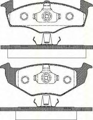 Imagine set placute frana,frana disc TRISCAN 8110 29009