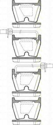 Imagine set placute frana,frana disc TRISCAN 8110 29042