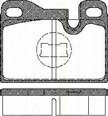 Imagine set placute frana,frana disc TRISCAN 8110 29158