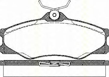 Imagine set placute frana,frana disc TRISCAN 8110 29845