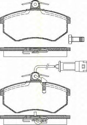 Imagine set placute frana,frana disc TRISCAN 8110 29987