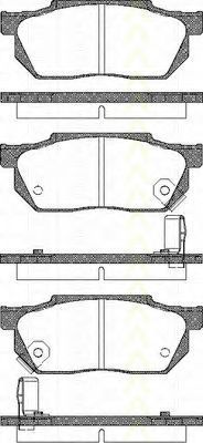 Imagine set placute frana,frana disc TRISCAN 8110 40884