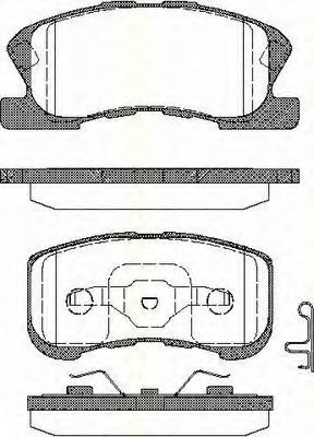 Imagine set placute frana,frana disc TRISCAN 8110 41002