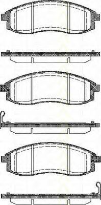 Imagine set placute frana,frana disc TRISCAN 8110 42023