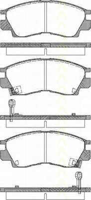 Imagine set placute frana,frana disc TRISCAN 8110 42914