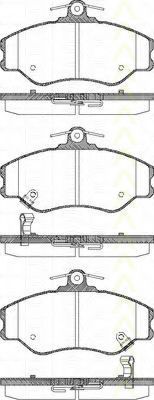 Imagine set placute frana,frana disc TRISCAN 8110 43002