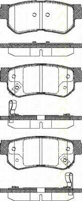 Imagine set placute frana,frana disc TRISCAN 8110 43011