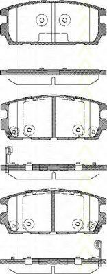 Imagine set placute frana,frana disc TRISCAN 8110 43020